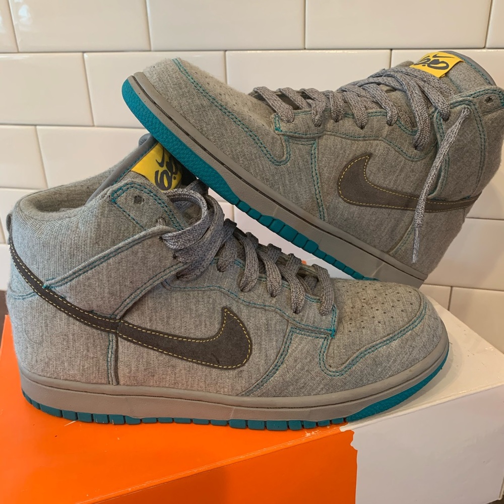 Nike Dunk High 6.0 Grey Fleece
